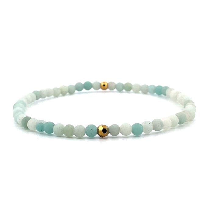 IbizaMen - heren armband - amazoniet - 4mm - 21cm