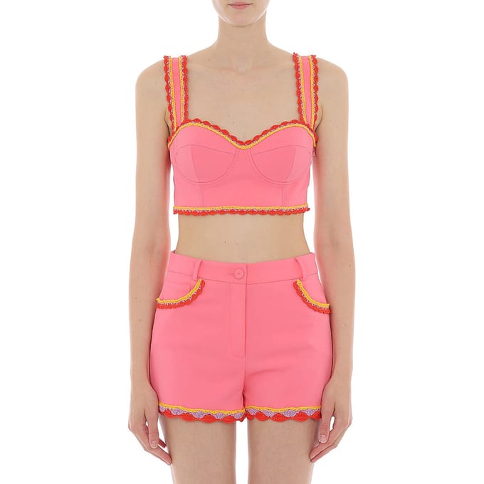 Moschino Top Pink Taglia: 44 | Canottiere Outlet | Donna | Rosa