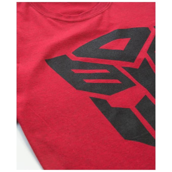 Transformers Transformers Zwart Emblem Heren T-Shirt -Rood - S