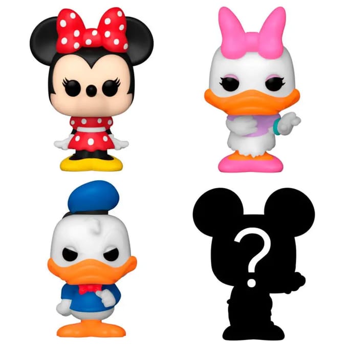 Funko Minnie Daisy Donald and mystery chase - Funko Bitty Pop! - Disney Classics Figuur - 2cm
