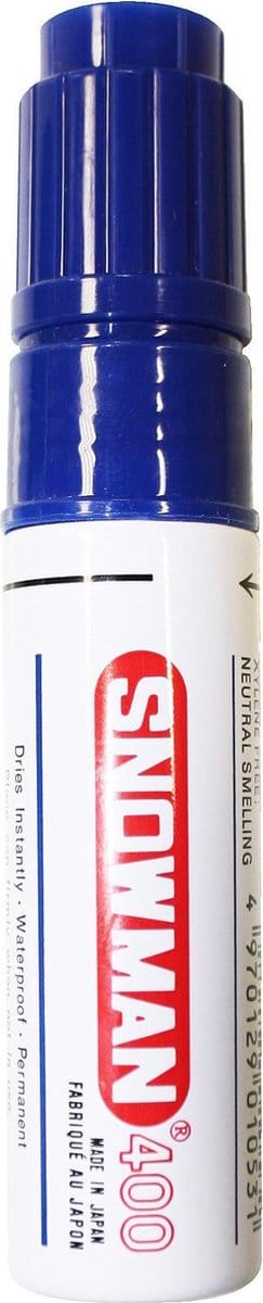 Snowman marker 400 blauw per 12 stuks