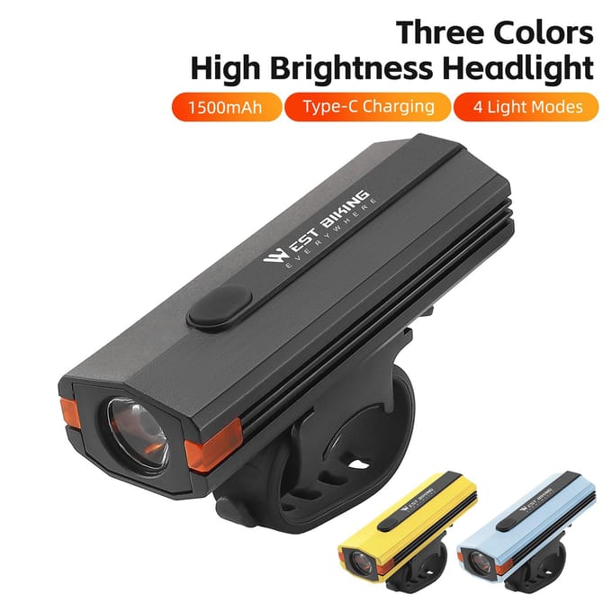 Hoge helderheid fietslicht 400 lumen USB oplaadbare fietslamp Waterdicht racefietslicht