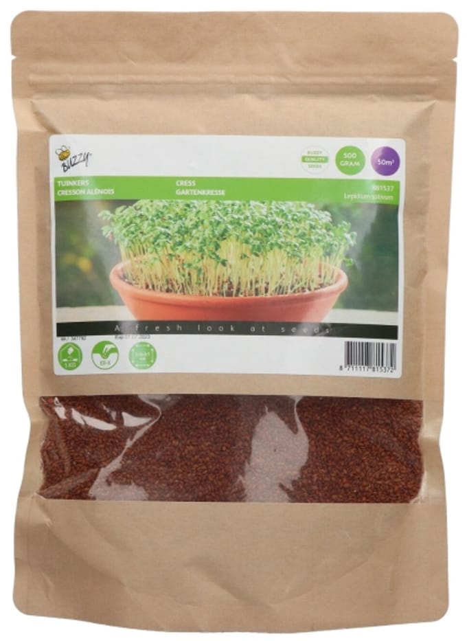 Tuinboon (Lepidium sativum) - Tuinkers Gewone 500g (Grootverpakking)