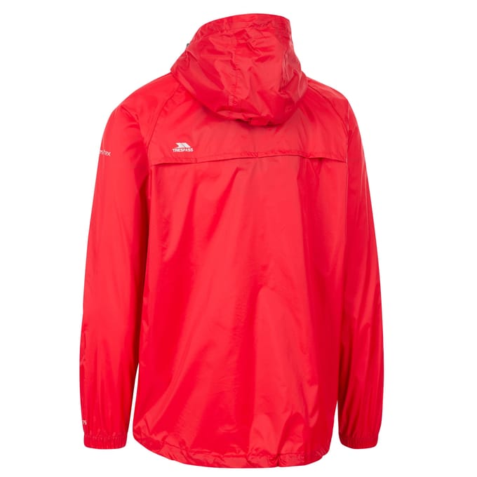 Trespass Volwassenen Unisex Qikpac Packaway Waterdicht Jasje (Rood)