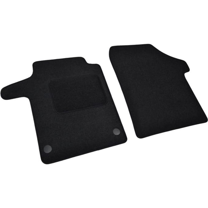 Tapis de sol - Hyundai Ionic 5 - Velours noir - Sur mesure - 2 pièces
