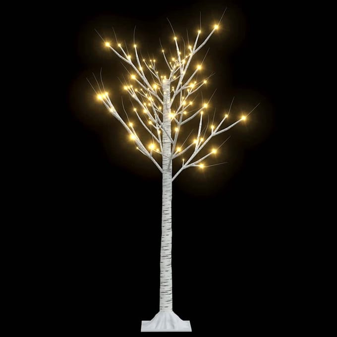 vidaXL - Kerstboom - wilg - met - 128 - warmwitte - LED's - binnen - en - buiten - 1,2 - m