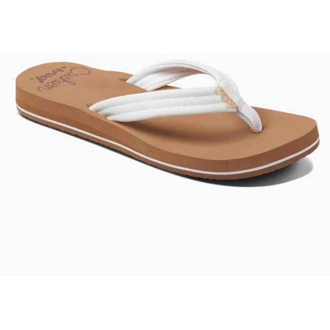 Reef Cushion Breezecloud Dames Slippers - Cognac/Wit - Maat 40