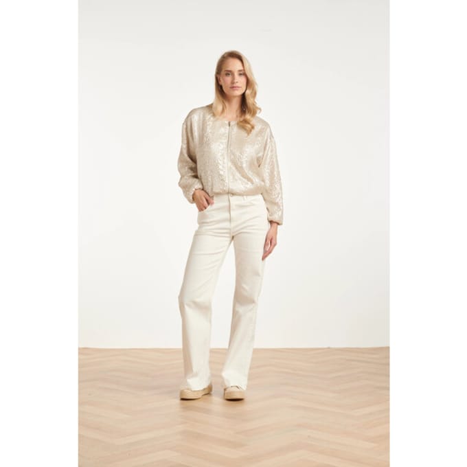 Smashed Lemon Straight fit jeans met hoge taille |
