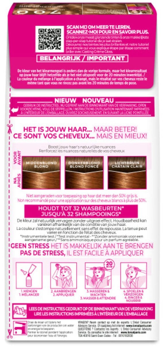 L'Oréal Paris Casting Crème Gloss 700 - Middenblond- Haarverf