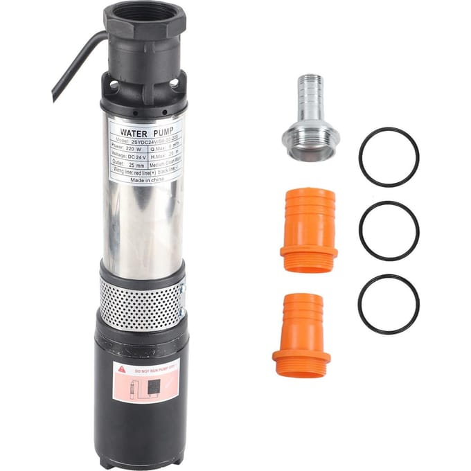 DC Diepe Put Pomp Zonne Water Booster Grote Opbrengst Hoge Opvoerhoogte 20 meter 24V 2SYDC24VS6?20?220