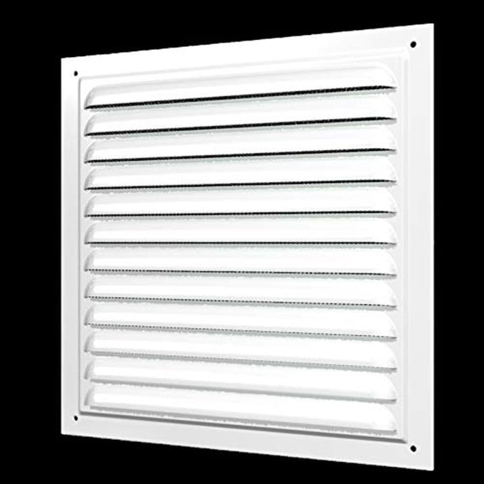 Ventilatierooster met insectennet - metaal - voor optimale luchtcirculatie