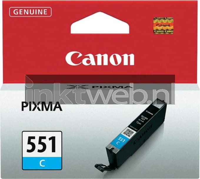 Canon CLI-551C - Inktcartridge - Origineel - Standaard capaciteit - Cyaan