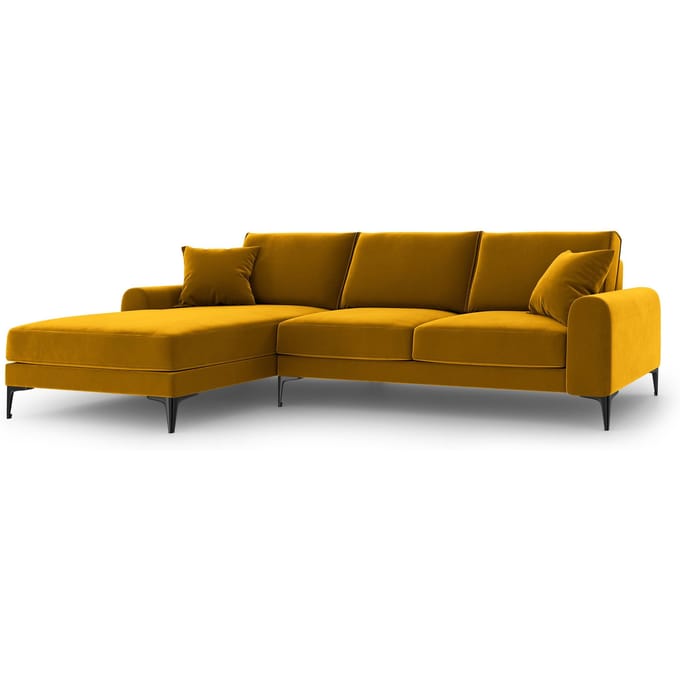 4.5-zitshoekbank Madara links velvet | Mazzini Sofas