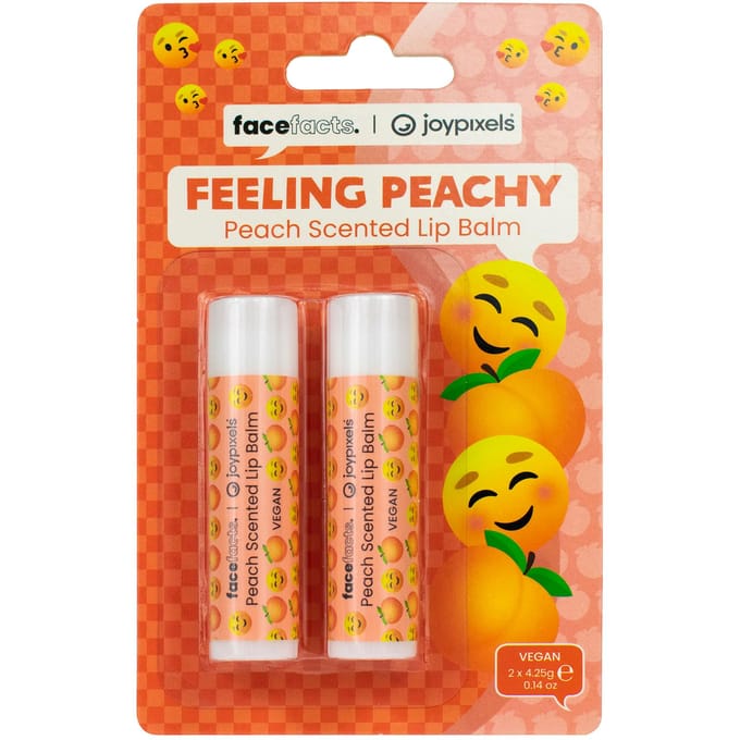 Face Facts Joypixels Lip Balms Feeling Peachy 2 st
