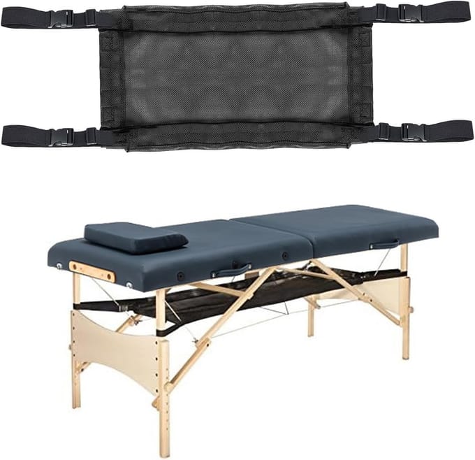 Extra Groot Opbergnet Onder Massagetafel voor Accessoires en Hoofdkussens