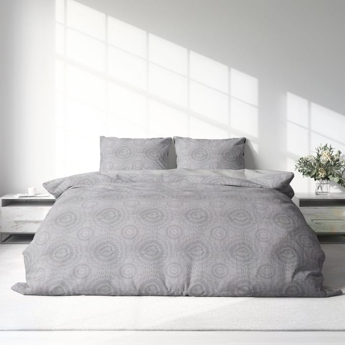 Dekbedovertrek 100% Katoen Premium - 240 x 220cm (Lits-jumeaux) - GreySun