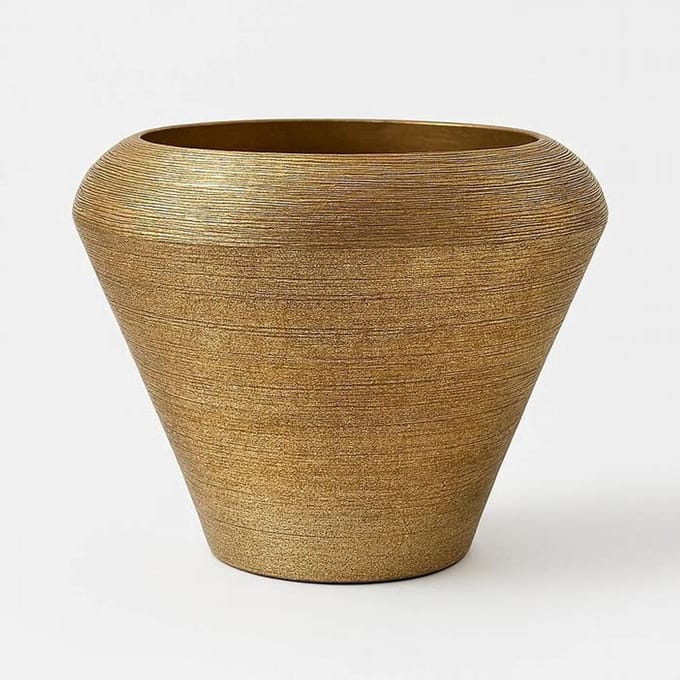 Colmore by Diga-vaas-Katoengoud M-Metaal-31x31x28cm
