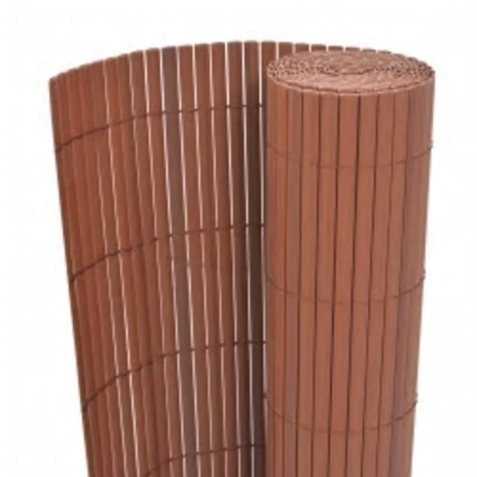 vidaXL - Tuinafscheiding - dubbelzijdig - 110x500 - cm - bruin