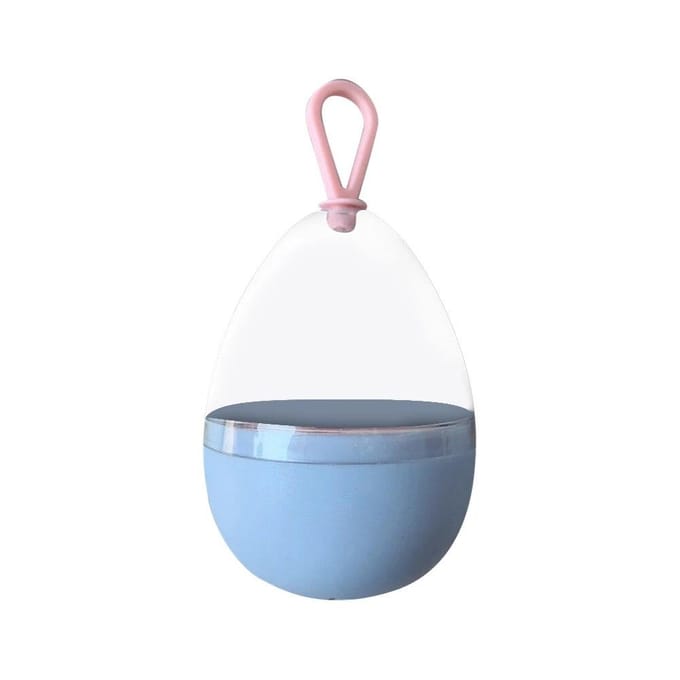 Boîte de séchage de bouffées transparente vide, étui de rangement, support d'éponge portable, support en forme d'œuf cosmétique, support de bouffées de maquillage rose
