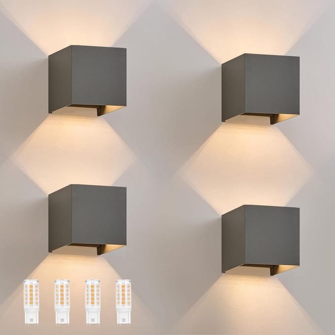 Moderne LED Wandlamp IP65 voor Binnen en Buiten - Op en Neer Lichteffect - Warm Wit 3000K