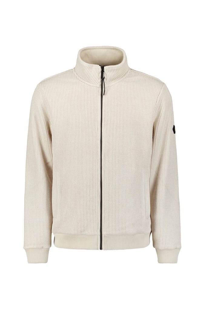 No Excess Sweater Full Zip Stand Up Collar Bonded Knit Kit Größe: S | Pullover Outlet | Herren