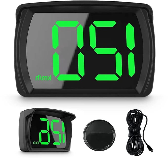 Auto Snelheidsmeter HUD - Digitale Snelheidsmeter Auto - Veilig Rijden - Head-Up Display - 8 x 1 x 1 cm