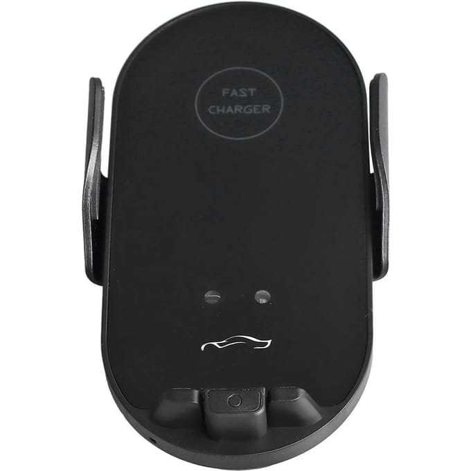 Support de Chargeur de Voiture Sans Fil Universel à Angle Réglable Charge Rapide Auto-Serrant Support de Téléphone Portable pour Grille d'Aération black