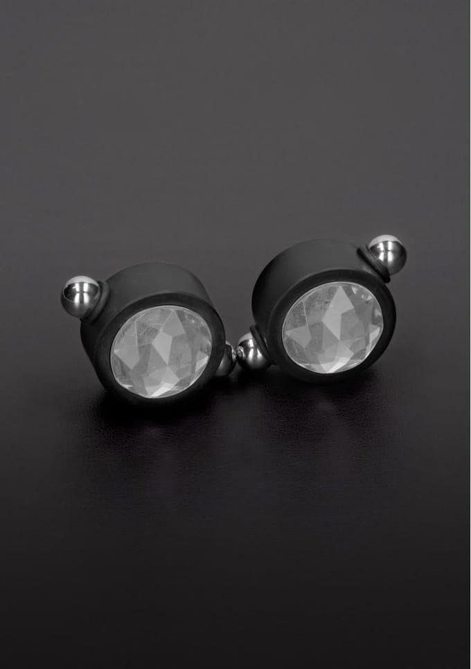 Triune - Nipple Pincher with Swarovski - White