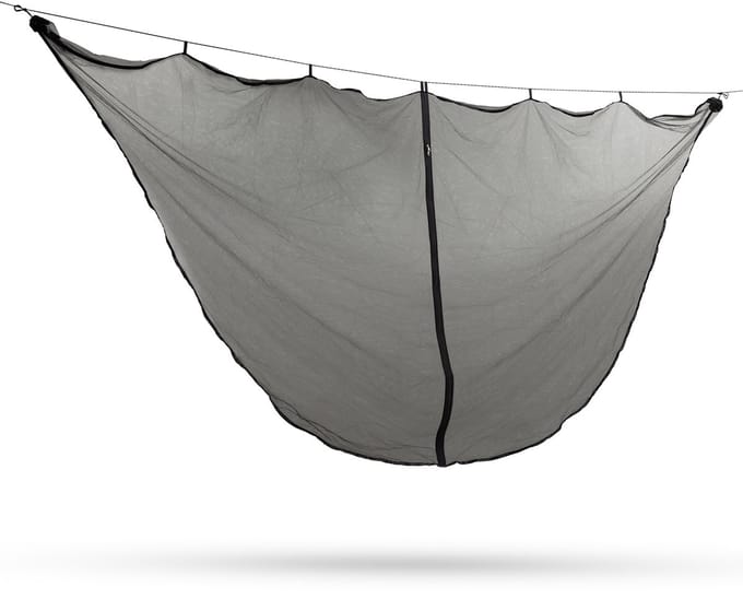 Travelnet klamboe voor hangmat, L240x B140cm, zwart, 1 persoon
