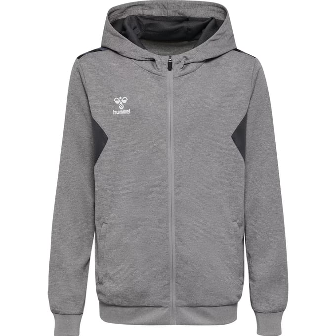 Kinder trainingsjack van polyester met capuchon en ritssluiting Hummel Authentic