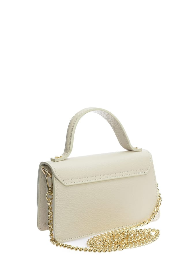 Isabella Rhea Beige Rundleer Tas