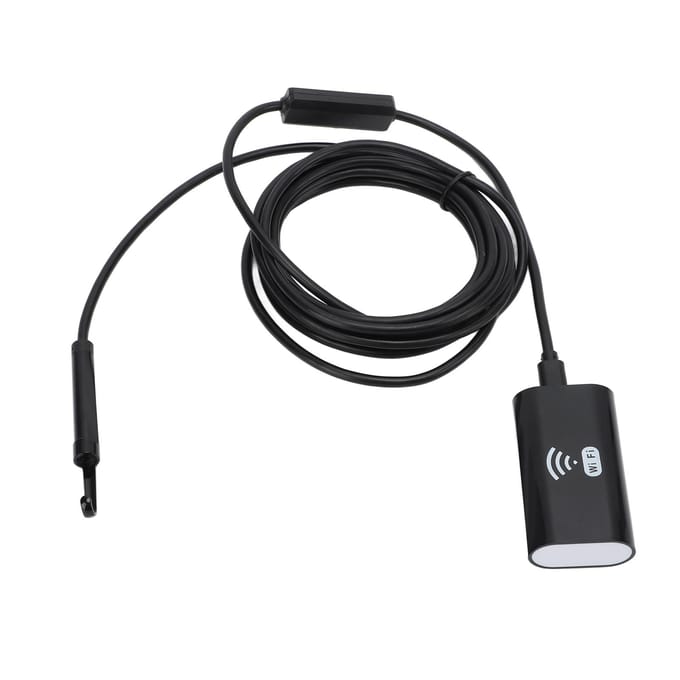 8mm Wifi Industriële Endoscoop Inspectiecamera 1200P HD Lens IP68 Waterdicht Instelbare LED voor 3.5m / 11.48ft black