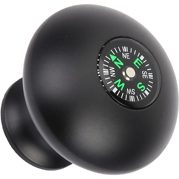 Bâton de trekking universel pour extérieur, monopode, trépied, poignée avec boussole black