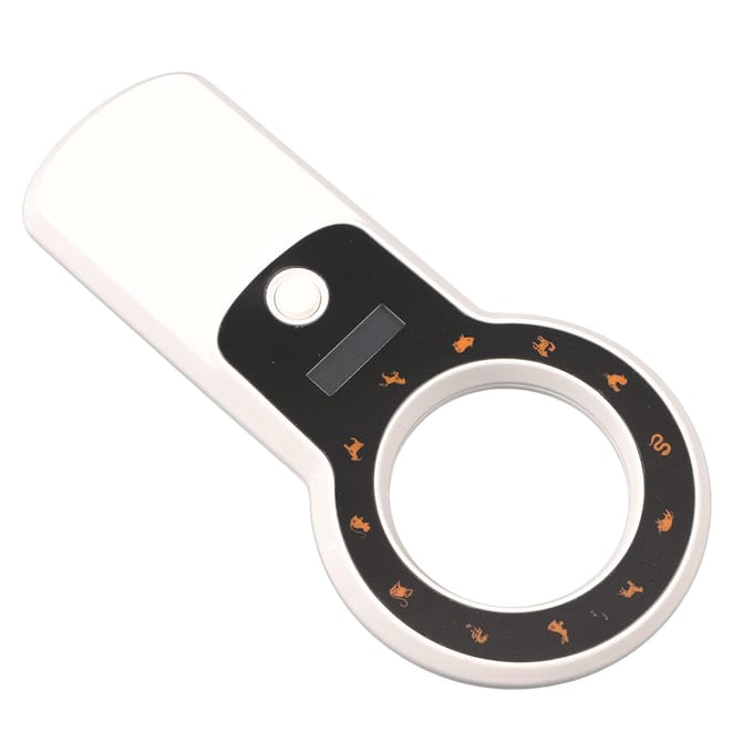 Dier Chip Scanner Gegevensopslag Bluetooth Draadloze Verbinding Huisdier ID Chip Lezer voor Hond Kat white
