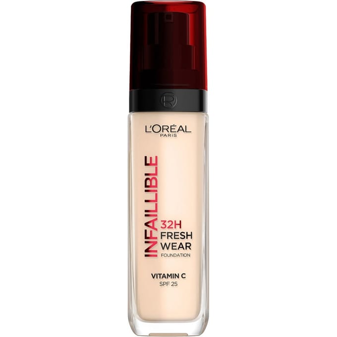 L’Oréal Paris Infaillible 32HR Fresh Wear Foundation - 10 - Langhoudende Foundation met SPF 25 en vitamine C - 30ML