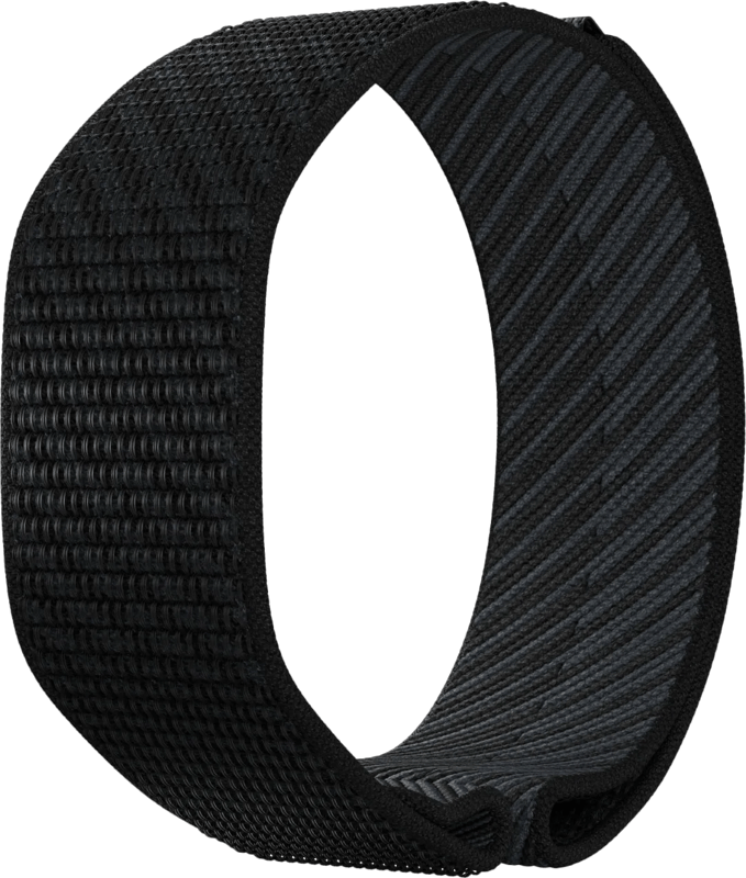 POLAR LOOP SoftWeave-horlogeband ZWART S-L