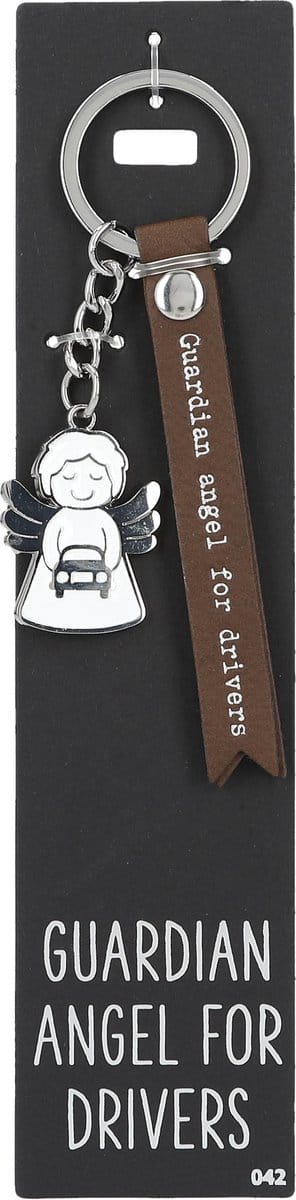 Depesche - Sleutelhanger "Do not forget me!" - motief 042 met de tekst "Guardian Angel For Drivers"
