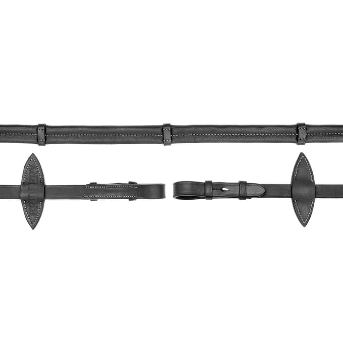 Paardenriemen met witte stiksels Bridlery