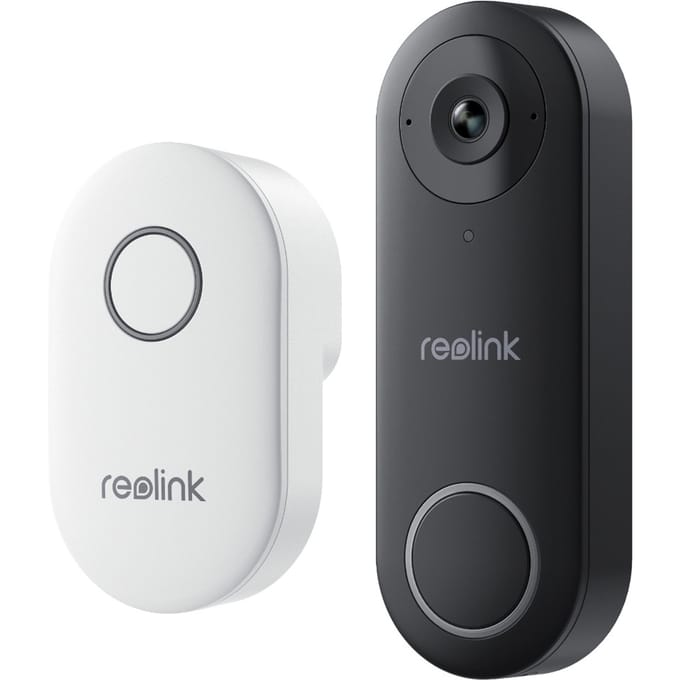 Reolink Videodeurbel D340W Bedrade Voor Buiten - 2K 5MP - 4:3 Breedbeeld - Dual-band wifi - Lokale Opslag - Tweewegaudio - Slimme Detectie-1-pack Met Chime