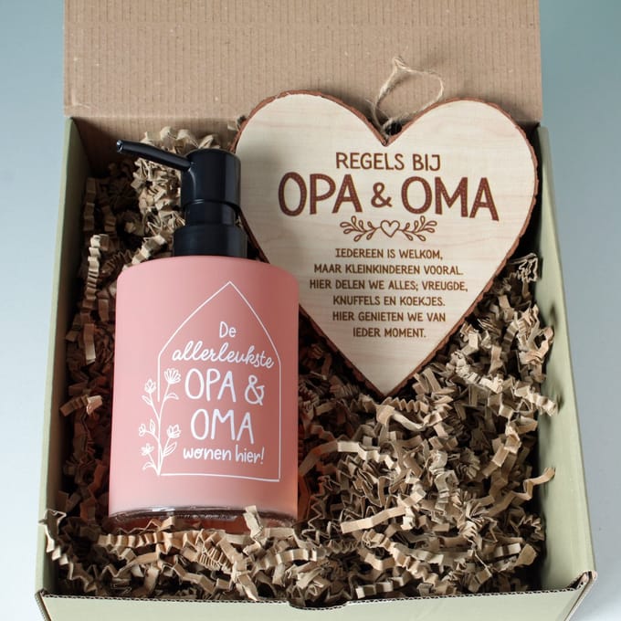 Minibox voor de allerleukste opa & oma - cadeau opa & oma