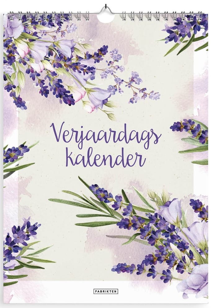 Fabrikten Verjaardagskalender Lavendel - A4 - Lavendel
