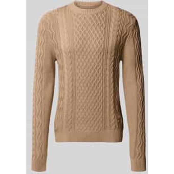 Regular fit gebreide pullover van zuiver katoen
