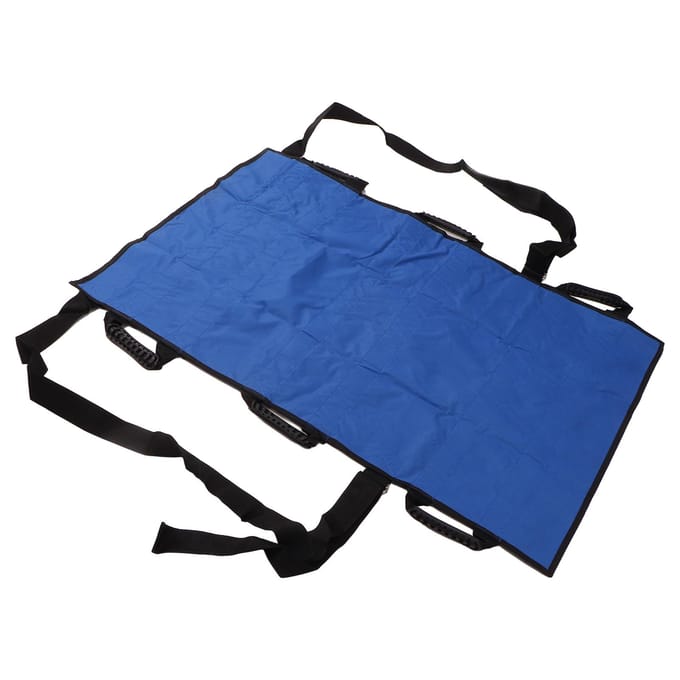 Herpositioneringsbedpad met Versterkte Handgreep Ziekenhuis Herbruikbaar Patiënten Transferlaken om te Draaien black