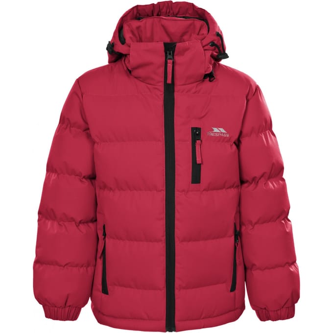 Trespass - Jongens Tuff Padded Winterjas (Rood)