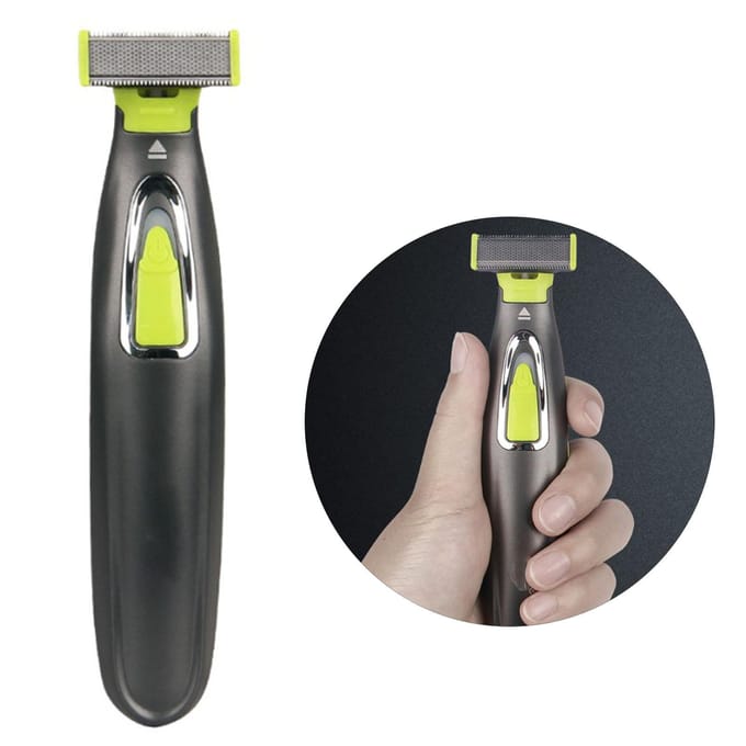 Elektrische Baardtrimmer USB Opladen Laag Geluidsniveau Dubbelzijdige Tanden Wasbaar Mannen Baardtrimmer black