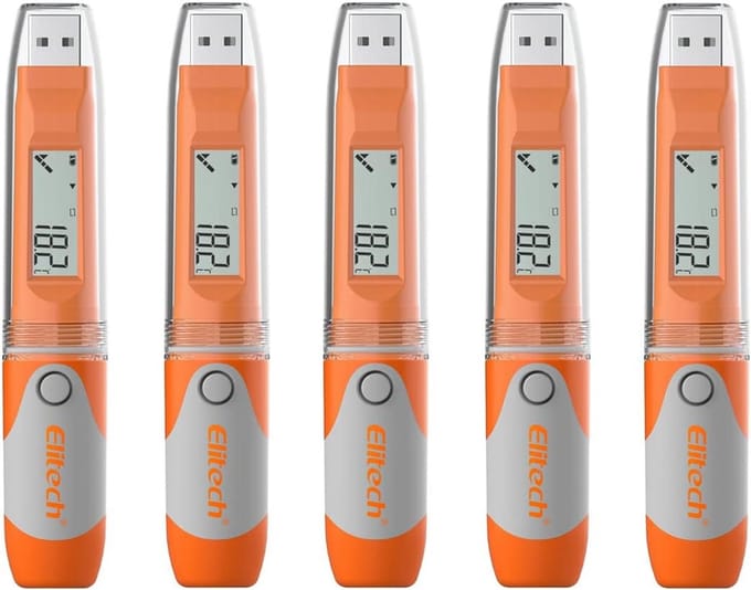 Draagbare USB Temperatuur Data Logger met 32000 Punten - Automatische PDF Rapportage