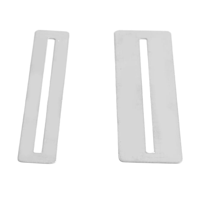 2 stuks Gitaar Fretboard Beschermer Fretbord Beschermer Metaal Instrument Accessoire voor Onderhoud white