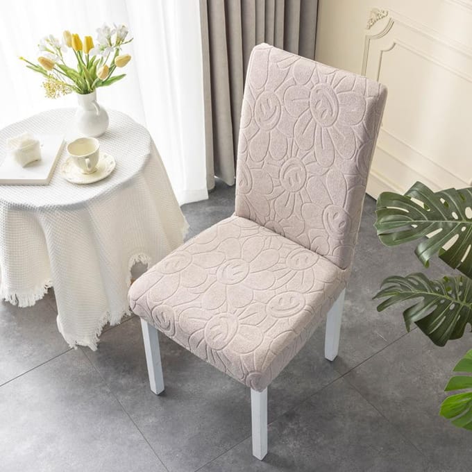 Housse de Chaise Épaisse Élastique Housse de Siège Table à Manger Ménage Salon Housse de Tabouret Housse de Chaise Tissu One Size