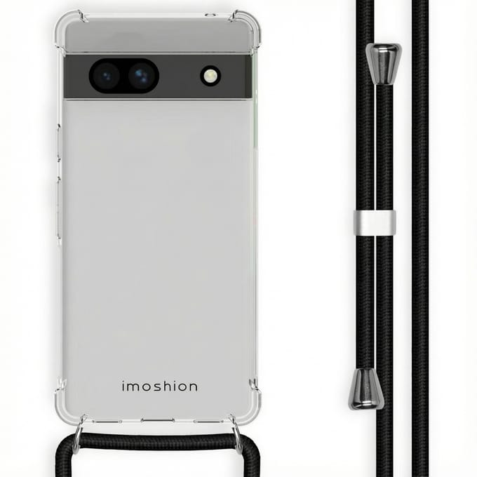 imoshion Hoesje - Geschikt voor Google Pixel 7a - Backcover met koord - Zwart