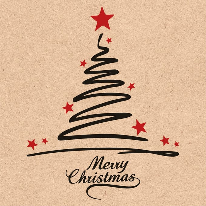 Ambiente kerst thema servetten - 60x st - 33 x 33 cm - natuur - Merry Christmas